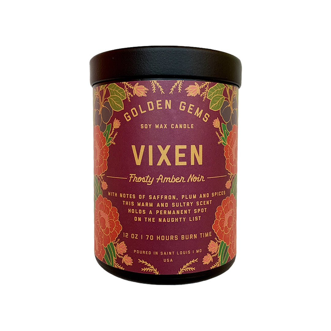 Vixen Soy Wax Candle Golden Gems