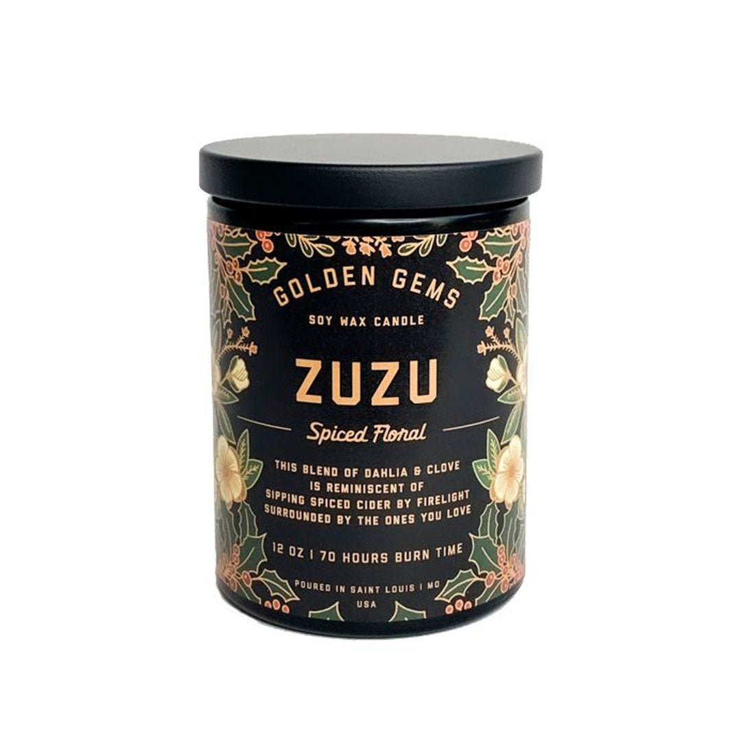 Zuzu Soy Wax Candle Golden Gems