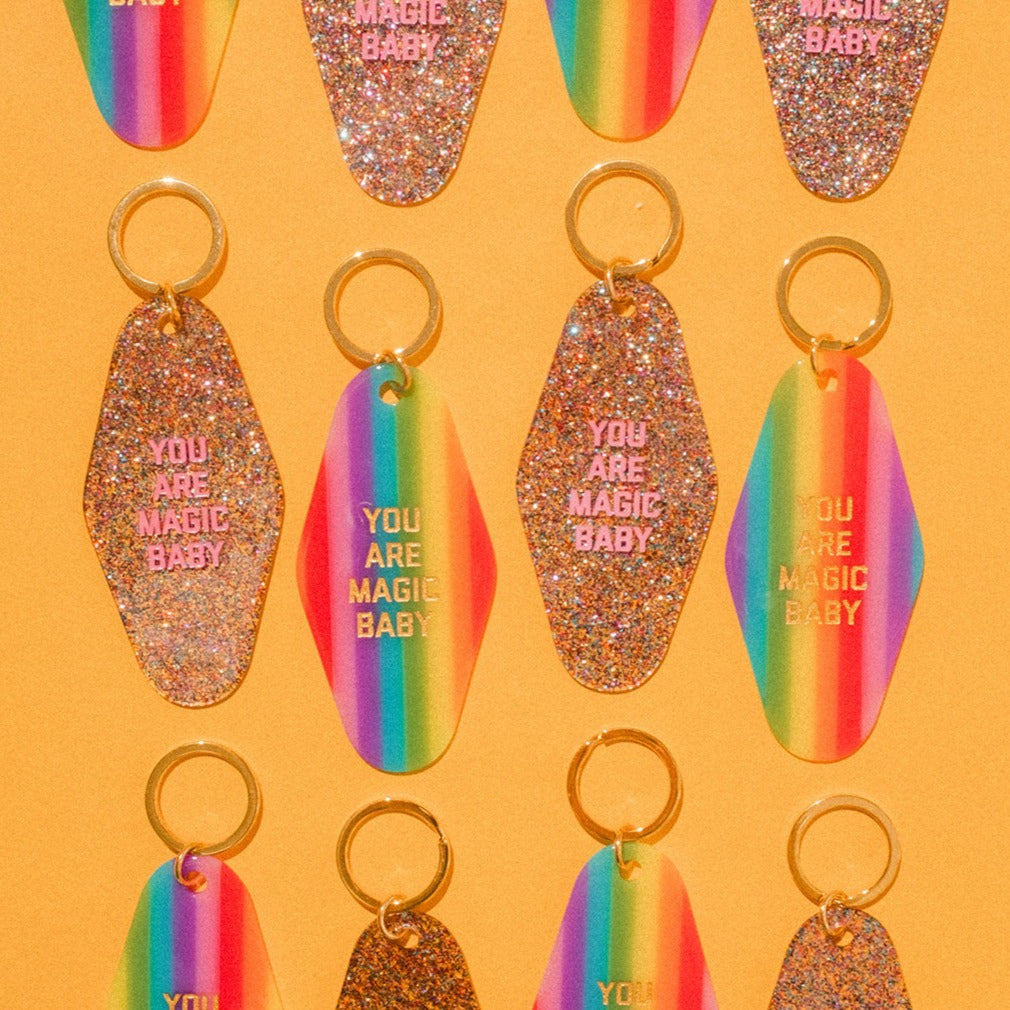 You Are Magic Baby Motel Keytag - Glitter – Golden Gems