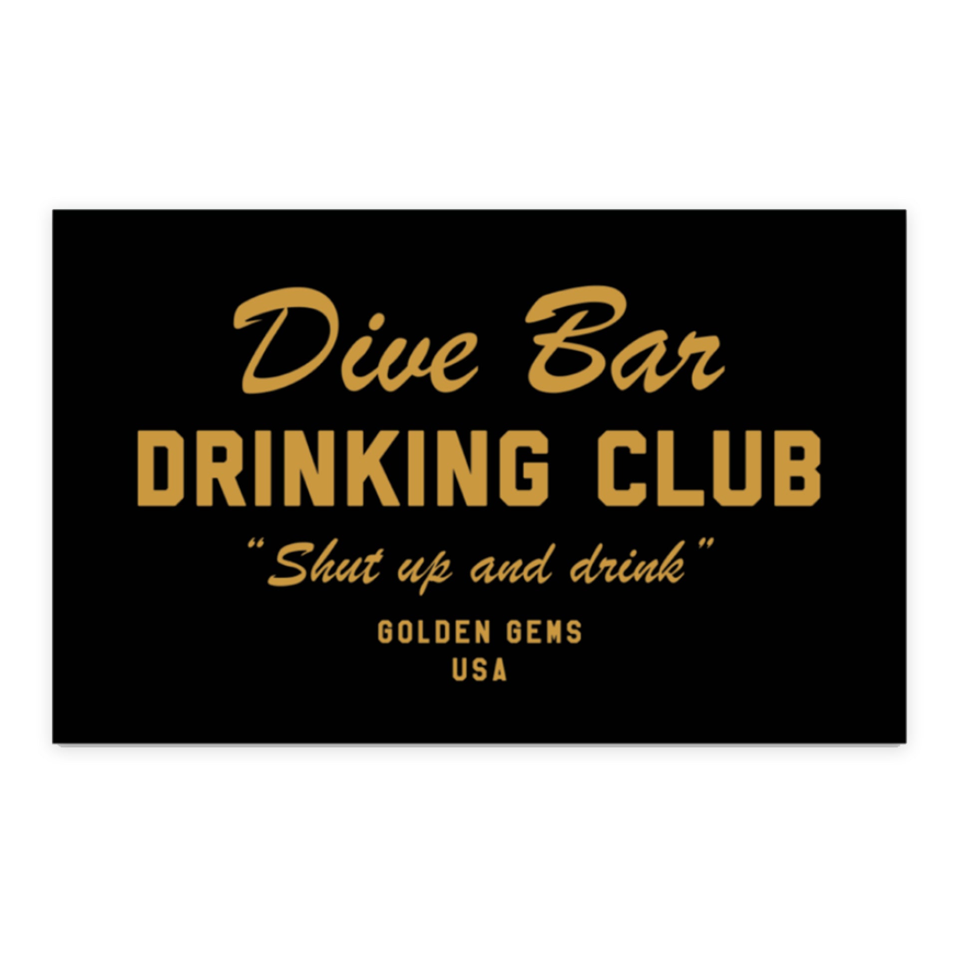 Dive Bar Drinking Club Sticker – Golden Gems